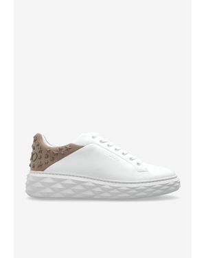 Jimmy Choo Diamond Maxi Ii Sneakers - White