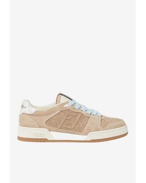 Fendi Match Ff Jacquard Sneakers - White