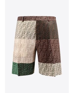 Fendi All-Over Ff Monogram Shorts - Multicolour
