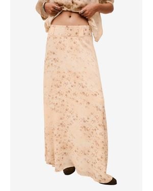 Ba&sh Nattalina Floral Print Maxi Skirt - Natural