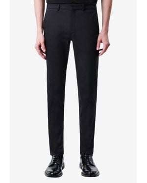 DRYKORN Slim-Fit Satin Tailored Pants - Black