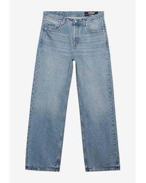 Jacquemus Straight-Leg Washed Jeans - Blue