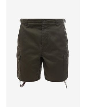 Celine Cargo Shorts With Straps - Green