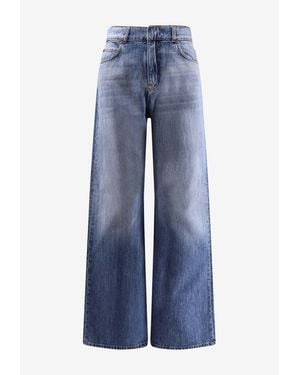 Pinko Washed Straight-Leg Jeans - Blue