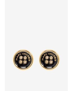 Marc Jacobs Button-Shaped Stud Earrings - Metallic