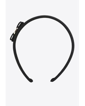 Ferragamo Double Vara Bow Headband - Black
