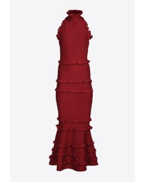 Elliatt Theatrical Sleeveless Gown - Red