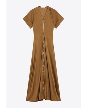 Lemaire Zip-Up Midi Dress - Natural
