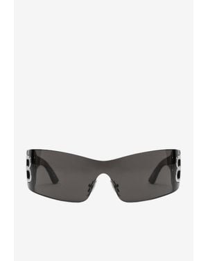 Balenciaga Bossy Mask Sunglasses - Grey