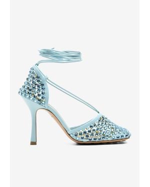 Bottega Veneta Sparkle Stretch 90 Pumps - Blue