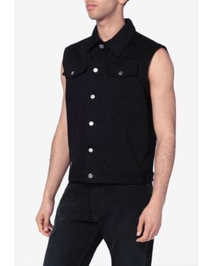 Prada Essential Denim Waistcoat - Black