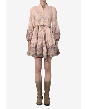 Zimmermann Alchemy Printed Mini Dress - Natural