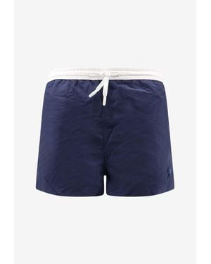 Ami Paris Ami De Coeur Swim Shorts - Blue
