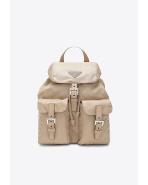 Prada Small Re-Edition 1978 Backpack - Natural