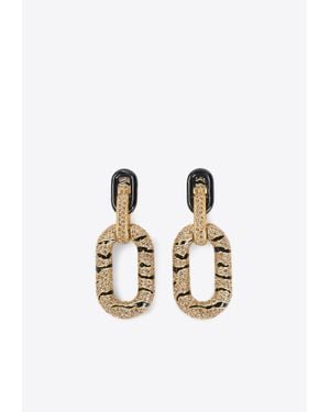 Roberto Cavalli Roar Drop Earrings - White