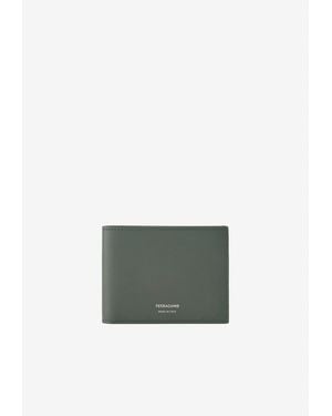 Ferragamo Florence Bi-Fold Leather Wallet - Green