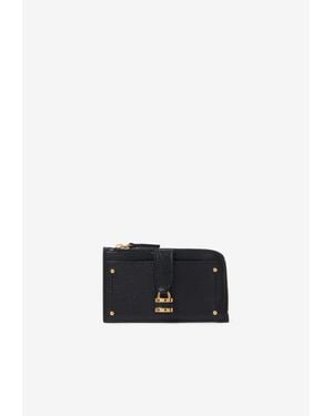 Chloé Small Paddington Leather Zip Cardholder - White