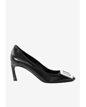Roger Vivier Belle Vivier 70 Leather Pumps - Black