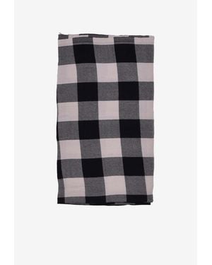 Rick Owens Jumbo Plaid Wool Scarf - Gray