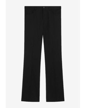 Balenciaga Wool Tailored Trousers - Black