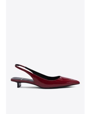 Pierre Hardy 45 Patent Leather Loafers - White