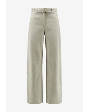 Pinko Lexy Wide-Leg Pants - Gray
