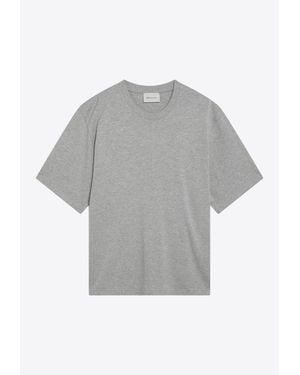 Ami Paris Ami De Coeur Crewneck T-Shirt - Gray
