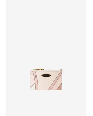 PUCCI Iride Print Zipped Cardholder - White