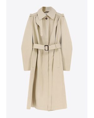 McQueen Trench Coats - Natural