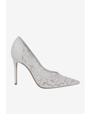 Gianvito Rossi Claudia 105 Floral Lace Pumps - White