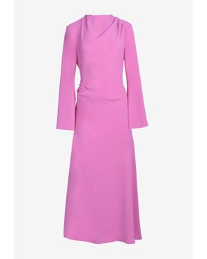 Mossman Ride This Out Draped Maxi Dress - Pink