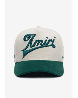 Amiri Two-Tone Embroidered Cap - Green