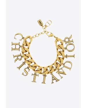 Dior X Erl Logo Bracelet - Metallic