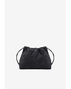 Brunello Cucinelli Bc Duo Suede Pouch Bag - Black
