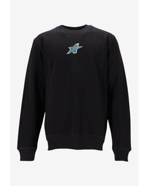 Paul Smith Star-Print Crewneck Sweatshirt - Blue