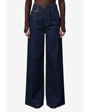 Zimmermann Flared Stitched Jeans - Blue