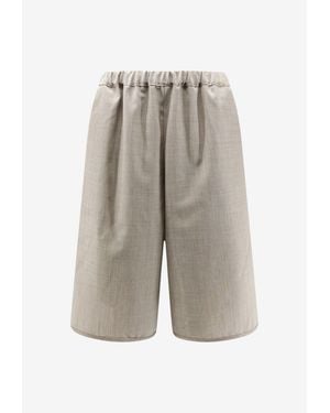 Frankie Shop Nelis Wide-Leg Shorts - Gray