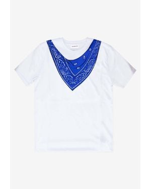 P.A.R.O.S.H. Cote Printed Bandana T-Shirt - Blue