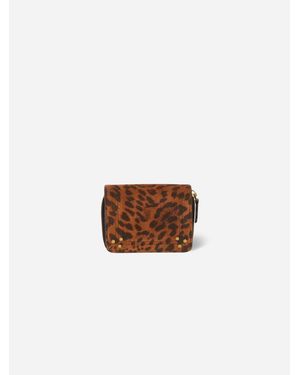 Jérôme Dreyfuss André Animal Print Wallet - White
