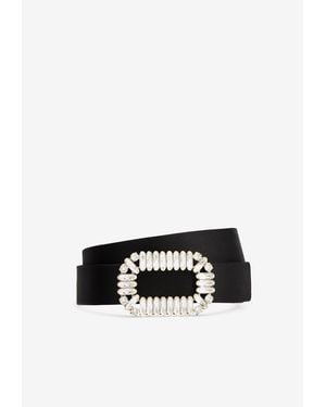Roger Vivier Sexy Choc Buckle Belt - White