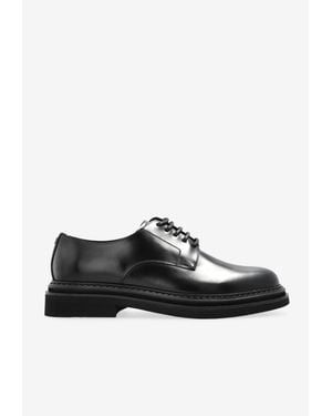 Dolce & Gabbana Day Classic Leather Derby Shoes - Black