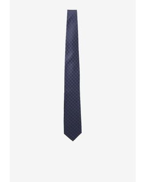 Gucci Double G Silk Tie - Blue