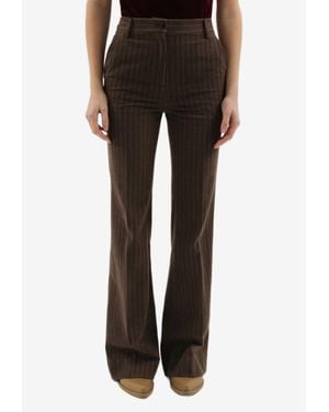 1989 STUDIO Striped Tailored Pants - Black