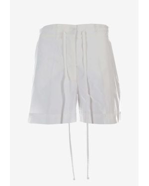 P.A.R.O.S.H. Canyox Drawstring Mini Shorts - White