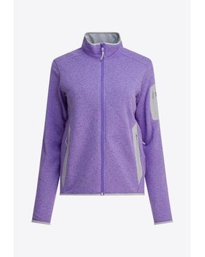 Arc'teryx Covert Zip-Up Fleece Jacket - Purple
