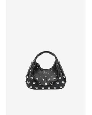 Ganni Small Hobo Heart Bag - Black