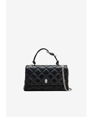 Marc Jacobs Dual Quilted Leather Shoulder Bag - Black