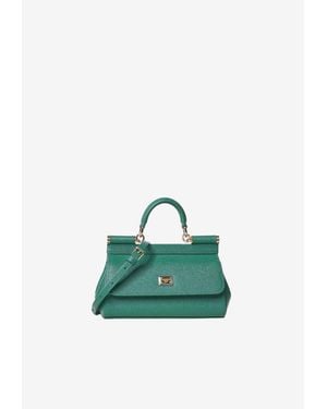 Dolce & Gabbana Small Sicily Top Handle Bag - Green