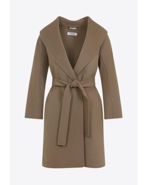 Max Mara Messi Wool Overcoat - Natural