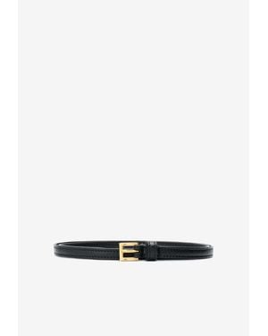 Prada Calf Leather Buckled Belt - White